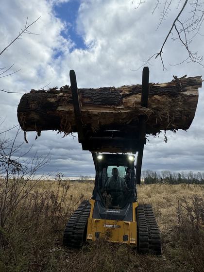 Photo gallery — a land-clearing job